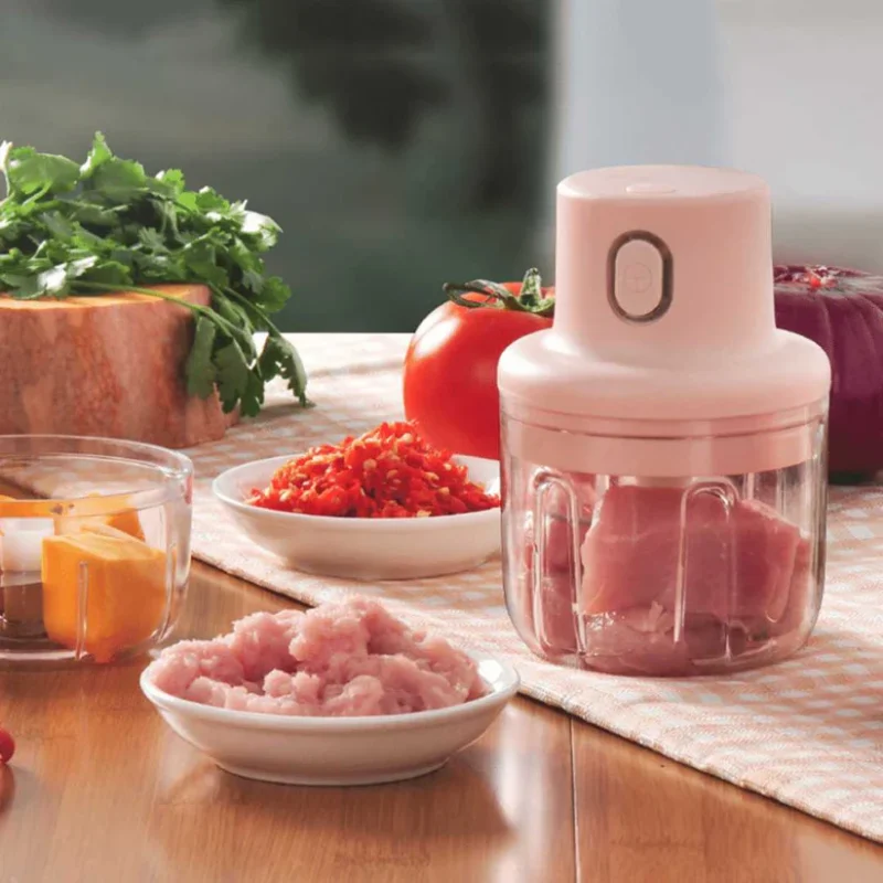 Wireless Mini Electric Food Chopper – Rechargeable, One-Touch Operation, Stainless Steel Blades - Image 2