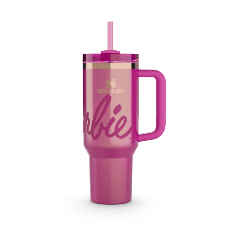 Pink Barbie x Stanley Icon Quencher 40oz Tumbler – Limited Edition Hydration Cup - Image 5
