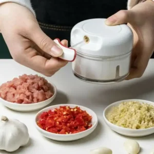 Manual Mini Food Chopper – Ginger Garlic Hand Pull Chopper Grinder
