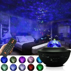 Galaxy Projector Lamp with Bluetooth Speaker – 21 Lighting Modes, Adjustable Brightness & Remote Control