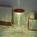 360ML Portable Mini USB Humidifier - Cool Mist Air Humidifier with Colorful Night Light