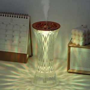 360ML Portable Mini USB Humidifier - Cool Mist Air Humidifier with Colorful Night Light