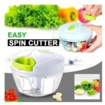 Speedy Chopper Manual Hand Pull – 3 Blade Vegetable & Meat Spin Cutter