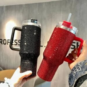 Rhinestone Glam Tumbler – 40oz (1200ml) Stainless Steel