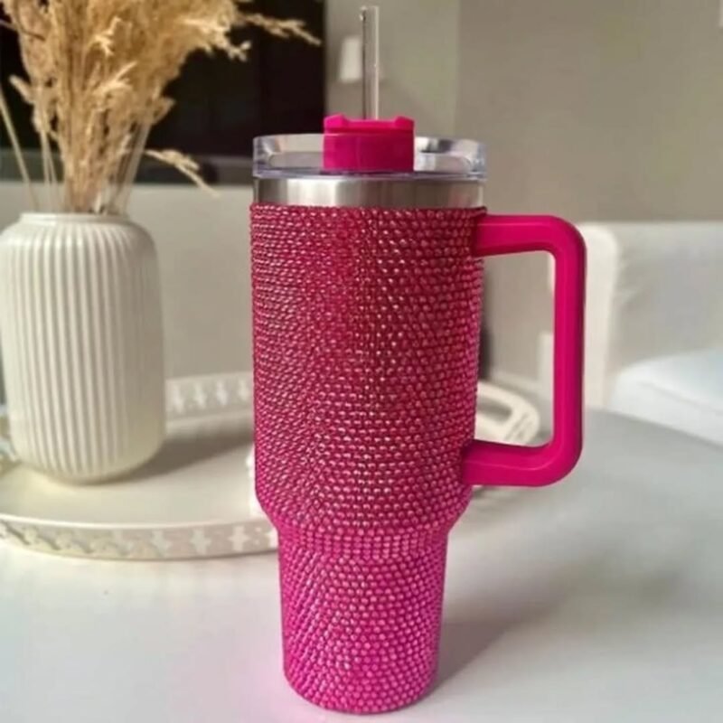 Rhinestone Glam Tumbler – 40oz (1200ml) Stainless Steel - Image 3