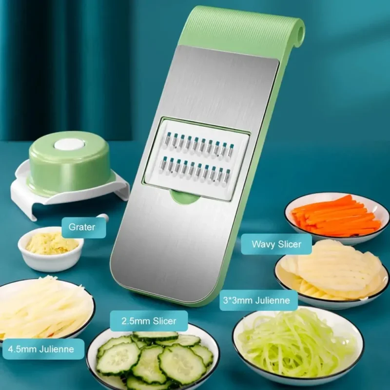 5-in-1 Stainless Steel Vegetable Cutter – Your Ultimate Kitchen Shortcut! - Image 2