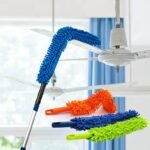 Fan Duster Flexible Microfiber Duster with Telescopic Handle