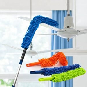 Fan Duster Flexible Microfiber Duster with Telescopic Handle