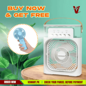 USB Mist Fan – 3-Speed Air Cooler + Humidifier