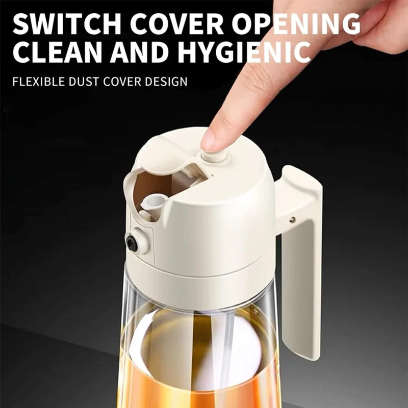2-in-1 Oil Spray & Pour Bottle – Glass Oil Dispenser for Kitchen | vsmart.pk - Image 4