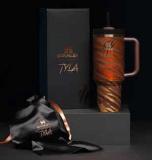 STANLEY x Tyla Tyger Quencher H2.O FlowState Tumbler 40oz – Limited Edition Tiger Print | Original with Box