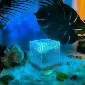 Dynamic Water Ripple Lamp Projector – RGB Aurora Northern Lights, 16 Colors, 3D Ocean Wave Effect for Bedroom & Relaxation
